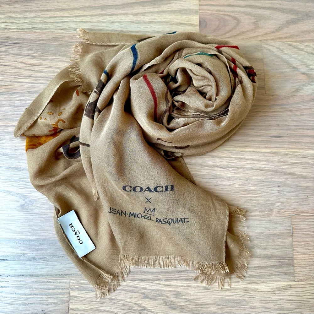 🌿 COACH X Jean Michel Basquiat Scarf
